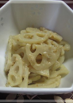 ゴマ香る！れんこんのゴマ味噌炒め-レシピのメイン写真