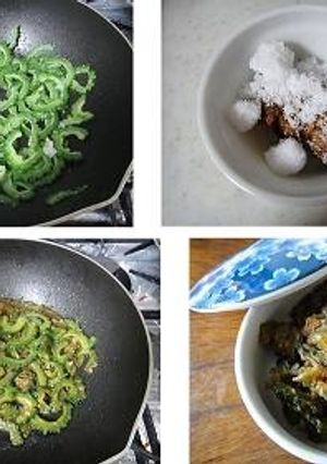 ゴーヤと調味料だけで簡単甘味噌炒め-レシピのメイン写真