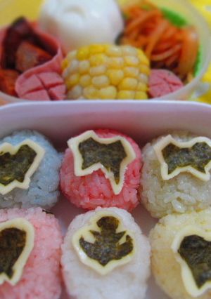 みんな勢揃い♪ミニゴーカイジャー弁当-レシピのメイン写真