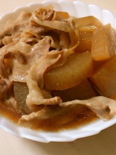 大根と豚バラ肉の煮物-レシピのメイン写真