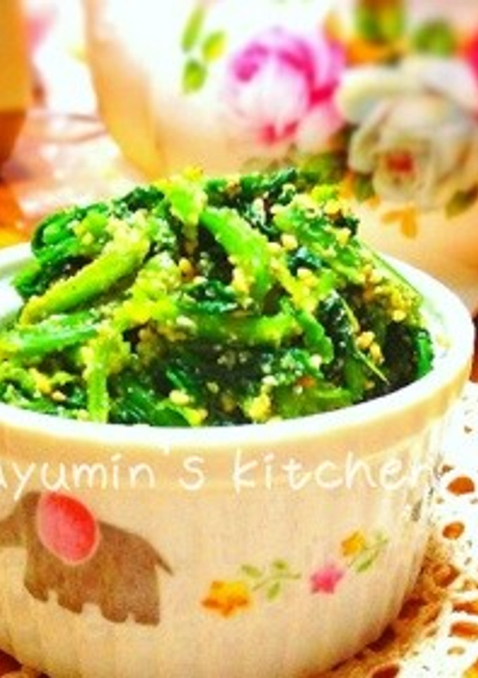 お弁当にも♬ほうれん草のごまあえ-レシピのメイン写真