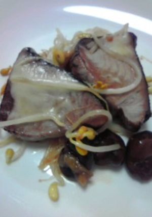 カツオとしょうゆ豆の照り焼き-レシピのメイン写真