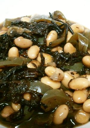 ピーマンと大豆の煮物にひじき入りました！-レシピのメイン写真
