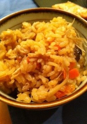 ★簡単！美味しい！鶏ゴボウ炊き込みご飯★-レシピのメイン写真