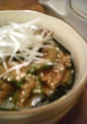 茶漬け・豚肉＋ゴーヤ-レシピのメイン写真