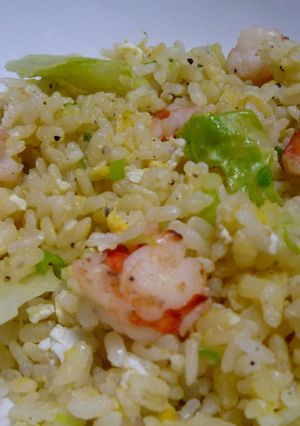 エビとレタスの黄金炒飯♪-レシピのメイン写真