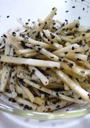 お弁当のすきまに　『大根の皮のゴマ和え』-レシピのメイン写真