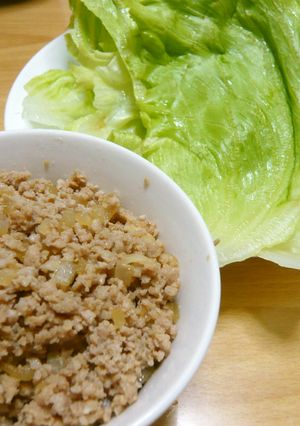 ＊挽き肉のレタス包み＊-レシピのメイン写真