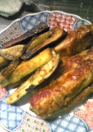 肉巻きお茄子の生姜焼き-レシピのメイン写真