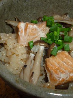 秋味☆鮭と木の子の炊き込みご飯-レシピのメイン写真