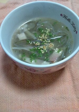 ウェイパーde茄子いっぱい春雨スープ-レシピのメイン写真