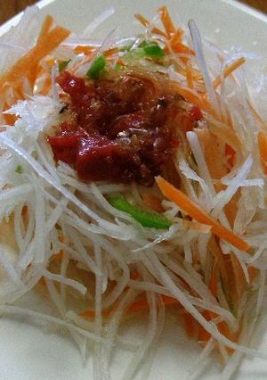 千切り野菜の梅ドレッシング和え-レシピのメイン写真