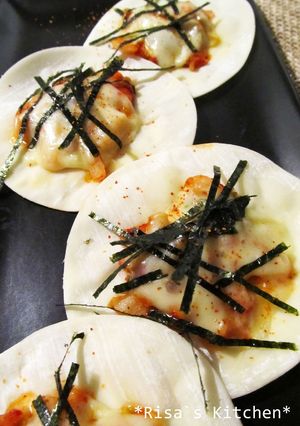 餃子の皮で☆超簡単キムチーズ焼き-レシピのメイン写真