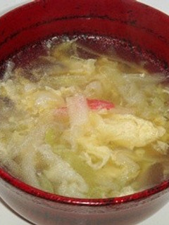 キャベツと卵のほんわか中華スープ-レシピのメイン写真