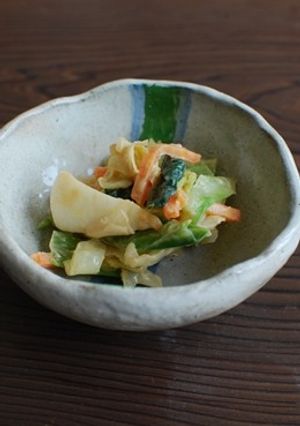 ピーナツバターでキャベツの和え物-レシピのメイン写真