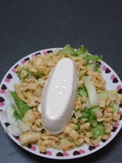 手軽で簡単!うすあげと豆腐のサラダ-レシピのメイン写真