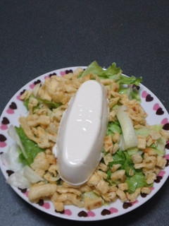 手軽で簡単!うすあげと豆腐のサラダ-レシピのメイン写真