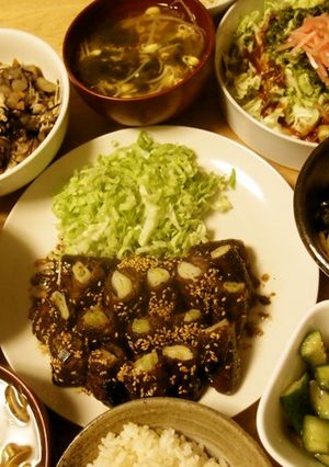 冷凍調理で簡単★牛の葱巻き胡麻照り焼き-レシピのメイン写真