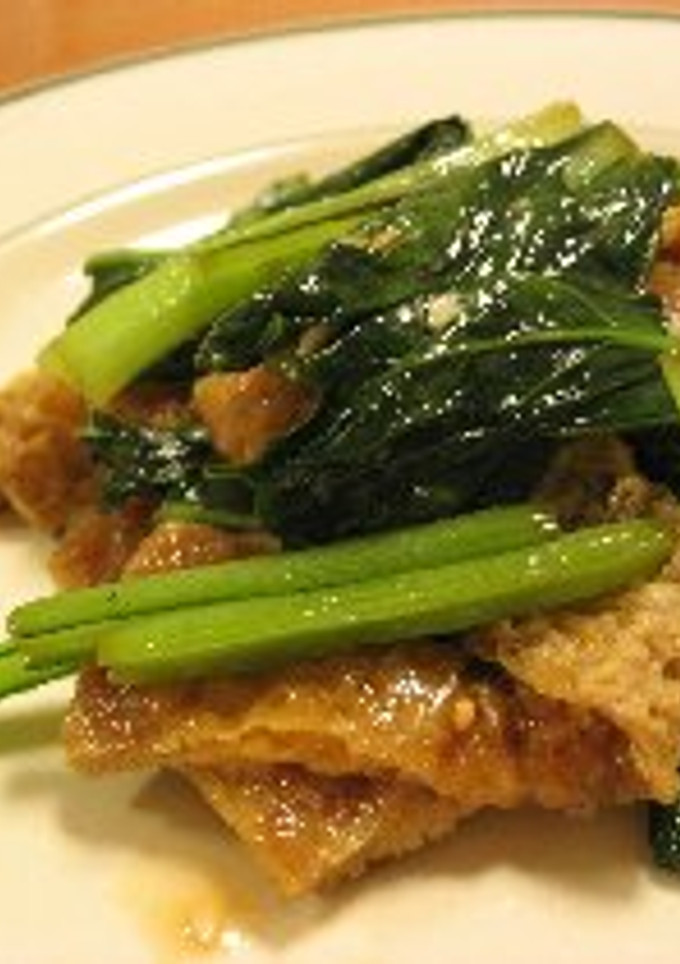小松菜と油揚げの炒め物-レシピのメイン写真