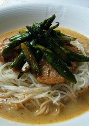 アスパラガスのごちそう麺-レシピのメイン写真