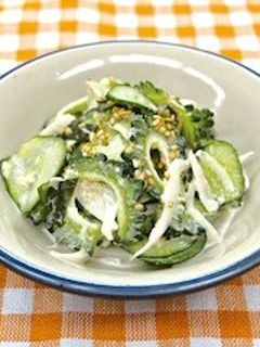 ゴーヤーときゅうりの和え物-レシピのメイン写真