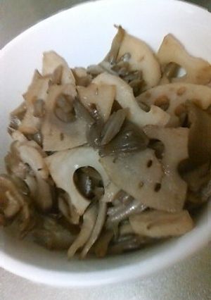 歯ごたえ楽しい♫舞茸とれんこんのきんぴら-レシピのメイン写真