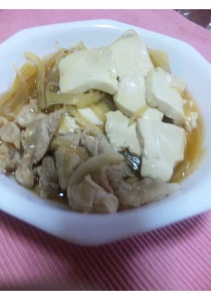 時短ｄｅ豚肉豆腐-レシピのメイン写真