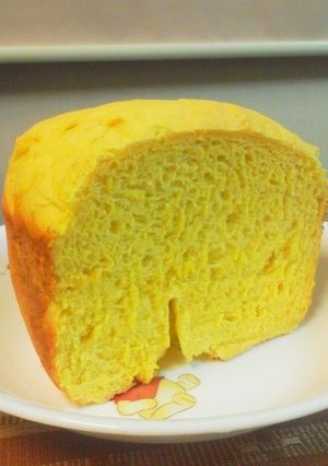 もちもちヘルシー米粉かぼちゃ食パン-レシピのメイン写真