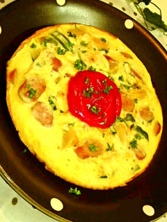 豆腐入り♪野菜オムレツ-レシピのメイン写真