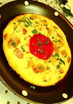 豆腐入り♪野菜オムレツ-レシピのメイン写真