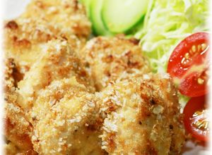 ✿鶏胸肉の粒マスタードマヨ＊パン粉焼き✿-レシピのメイン写真