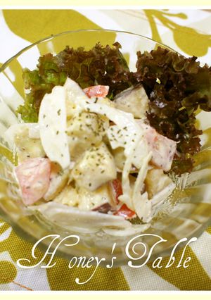 カフェレシピ✿さつまいものシーザーサラダ-レシピのメイン写真