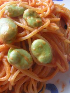 そら豆のパスタ♪-レシピのメイン写真
