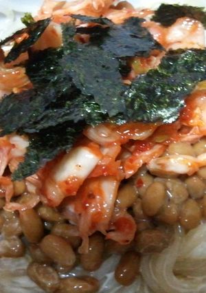 ダシダで★しらたきとキムチの納豆和え-レシピのメイン写真