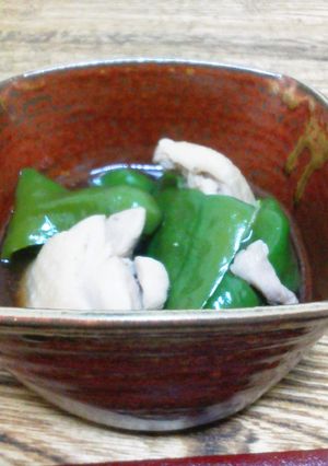 鶏肉とピーマンの和風煮-レシピのメイン写真