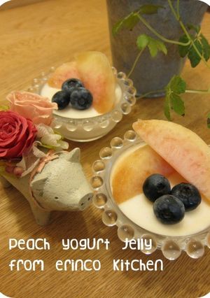 桃とヨーグルトのゼリー♡♡-レシピのメイン写真