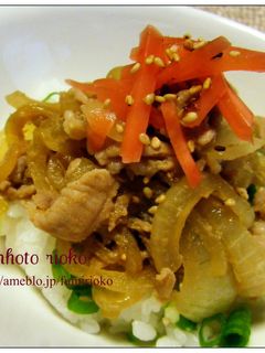 *豚の生姜焼き丼*-レシピのメイン写真