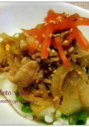 ＊豚の生姜焼き丼＊-レシピのメイン写真