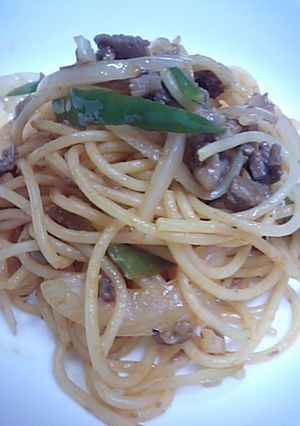 牛すじのケチャップパスタ-レシピのメイン写真