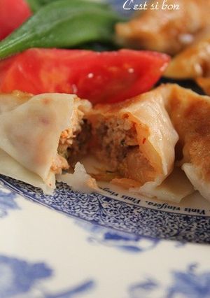 キムチと青じそのふっくら餃子-レシピのメイン写真