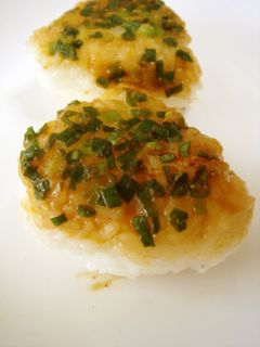フライパンで☆ねぎ味噌焼きおにぎり-レシピのメイン写真