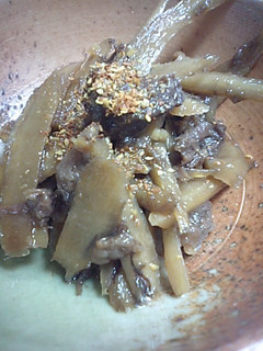 牛すじ肉のごぼう炒り-レシピのメイン写真