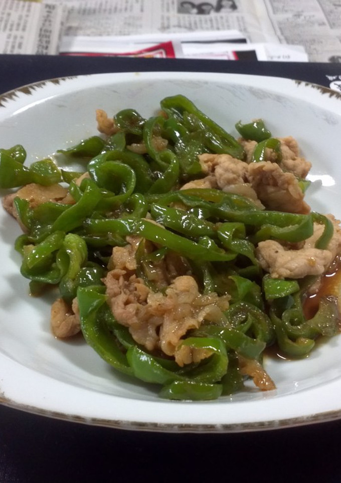ピーマンと豚肉の炒めもの-レシピのメイン写真