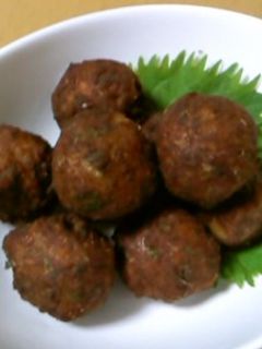 鰯の梅シソ団子揚げ-レシピのメイン写真