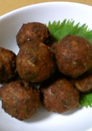 鰯の梅シソ団子揚げ-レシピのメイン写真