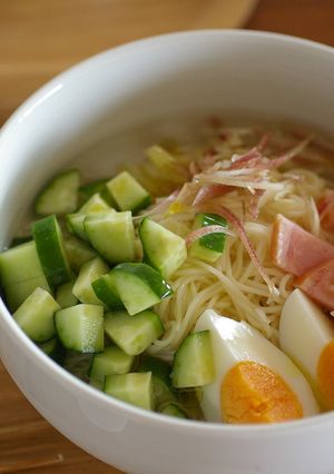 ロースハムin冷やしそうめん-レシピのメイン写真