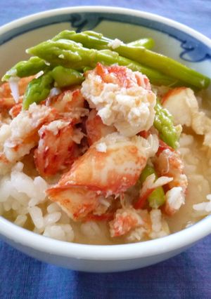 伊勢海老のアラでみそ汁かけご飯-レシピのメイン写真