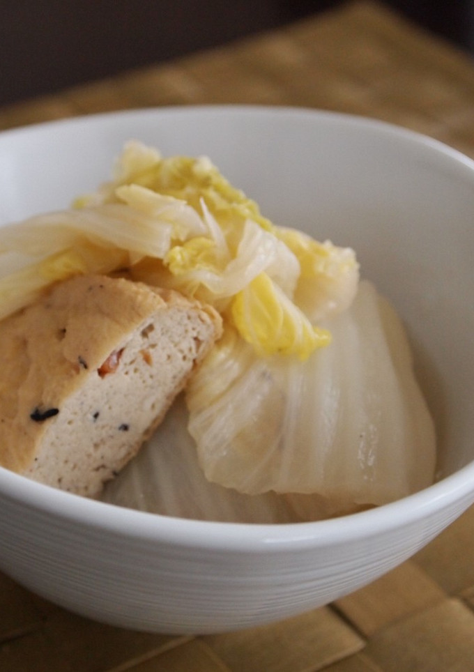 ほっとするお味♡白菜とがんもの炊いたん-レシピのメイン写真
