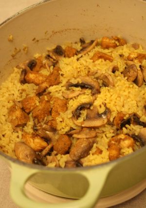 ルクルーゼでカレーピラフ-レシピのメイン写真