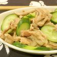 豚肉ときゅうりの塩炒め♪
